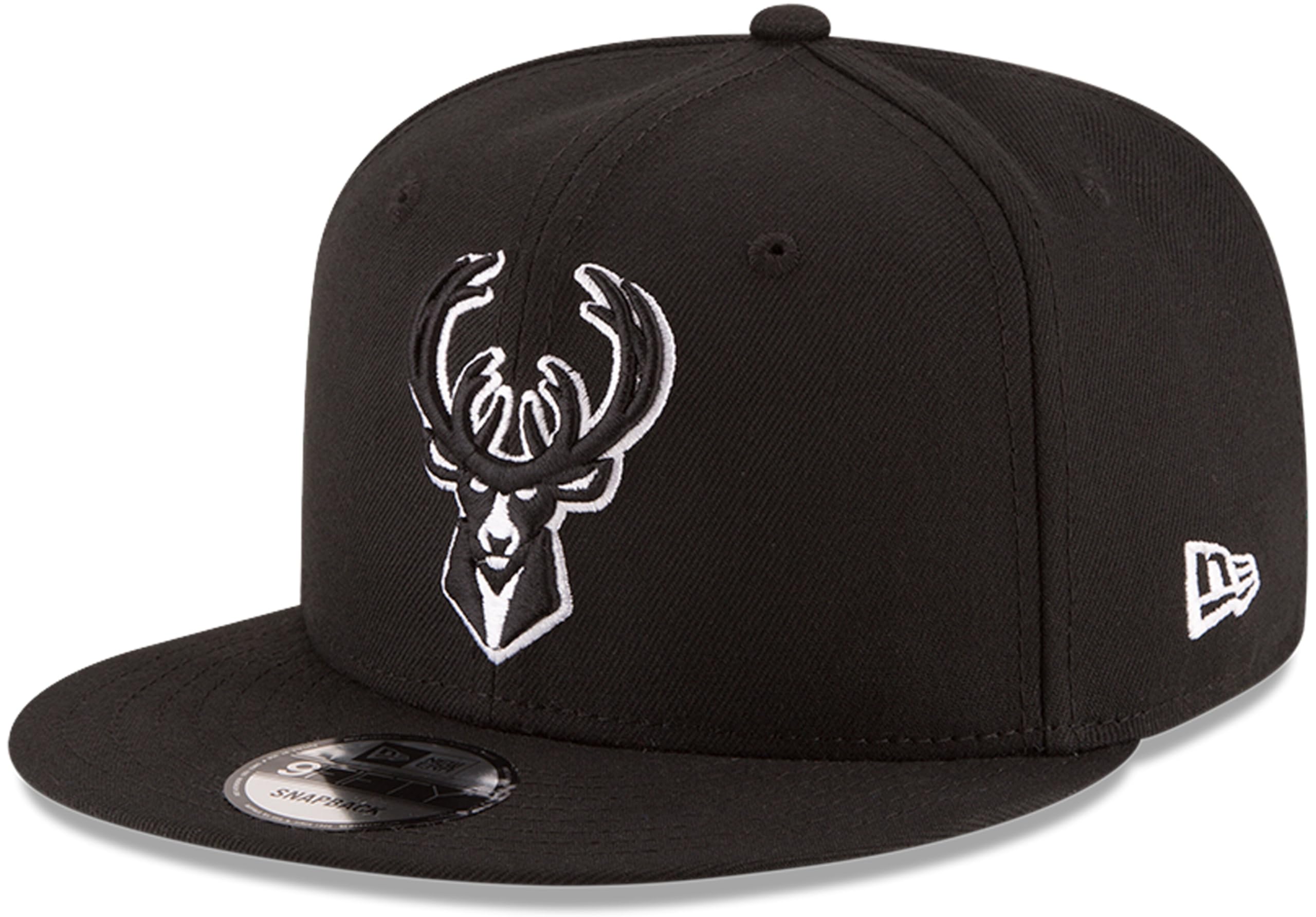 New Era NBA 9FIFTY Black White Adjustable Snapback Hat Cap One Size Fits All