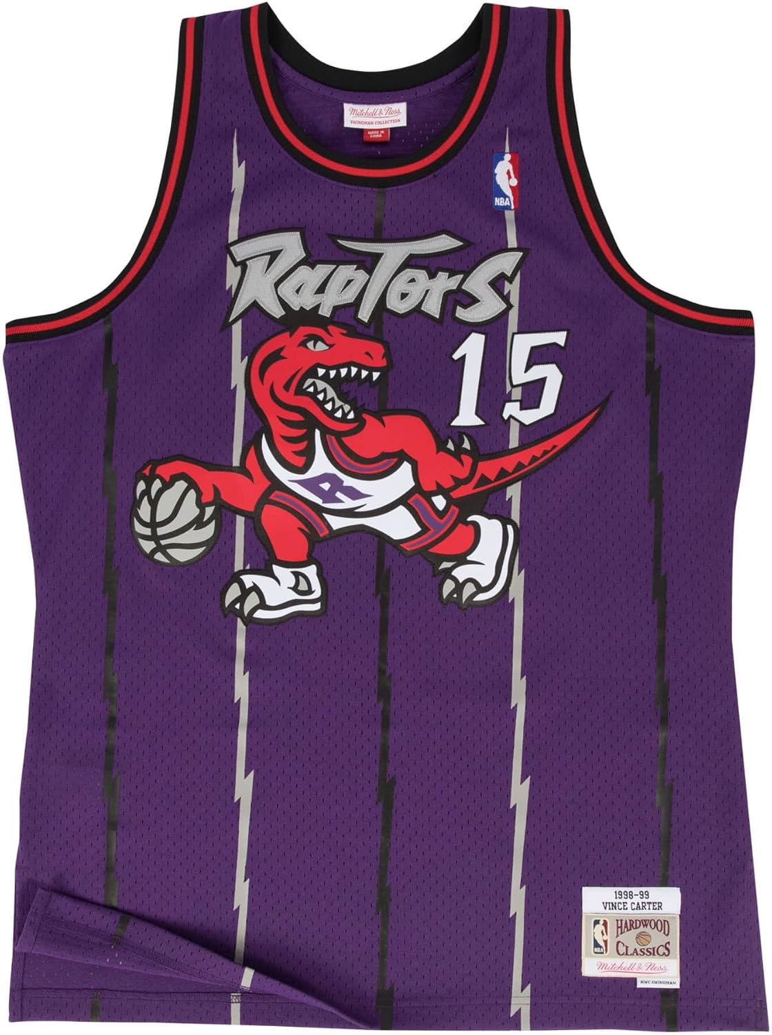 Adult Vince Carter Toronto Raptors 1998 Mitchell & Ness Throwback Swingman Jersey - Men's