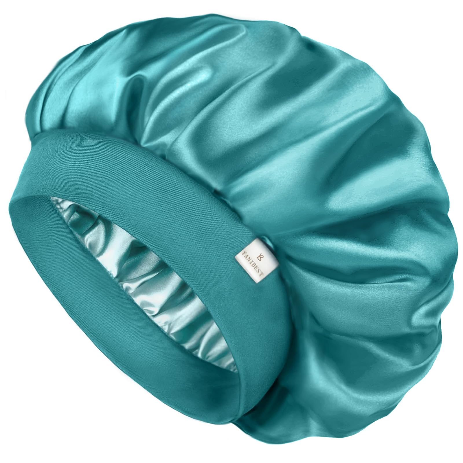 YANIBEST Silk Bonnet for Men Women Hair Bonnet for Sleeping Double Layer Satin Bonnet for Natural Curly Hair Unisex Sleep Cap
