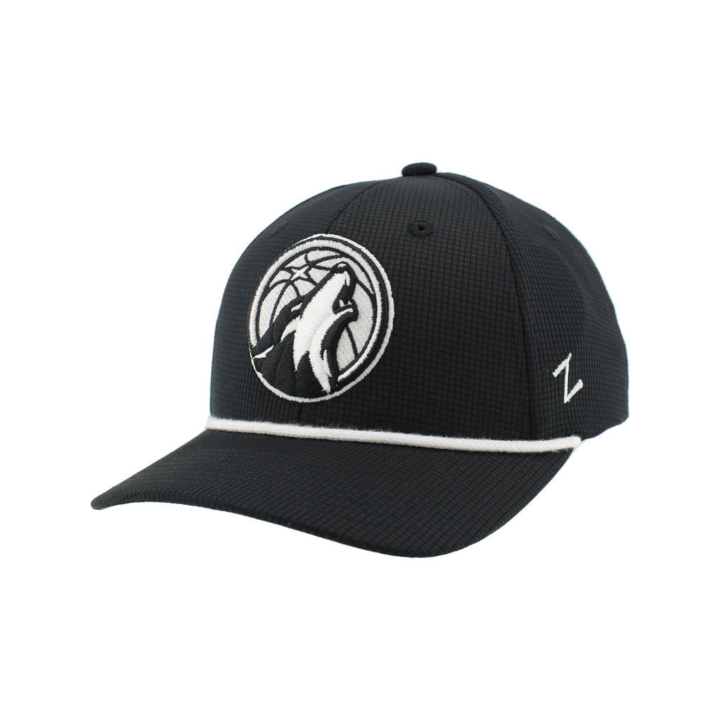 ZHATS NBA Unisex-Adult NBA Officially Licensed Rope Hat Snapback Backspin Contrast Black