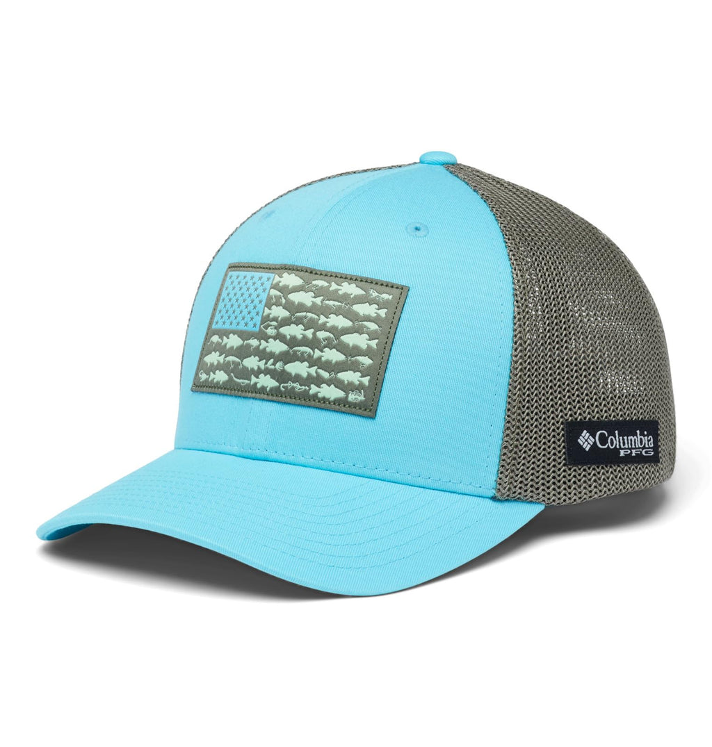 Columbia Unisex PFG Fish Flag Mesh Ball Cap