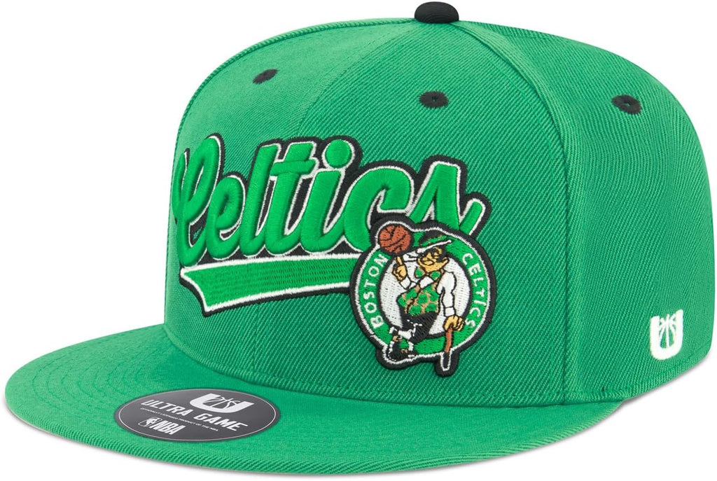 Ultra Game Men’s NBA Official Snap Back 3D Embroidered Team Logo Baseball Cap Hat