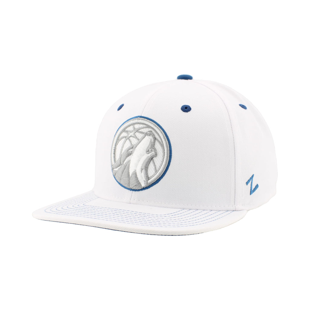 ZHATS NBA Unisex-Adult NBA Officially Licensed Adjustable Snapback Hat Flat Bill Z11 Pop White
