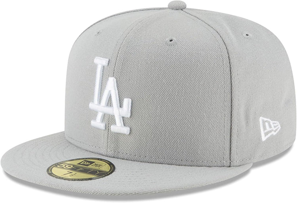 New Era MLB 59FIFTY Los Angeles Dodgers Gray Authentic Collection Fitted On Field Baseball Cap Hat