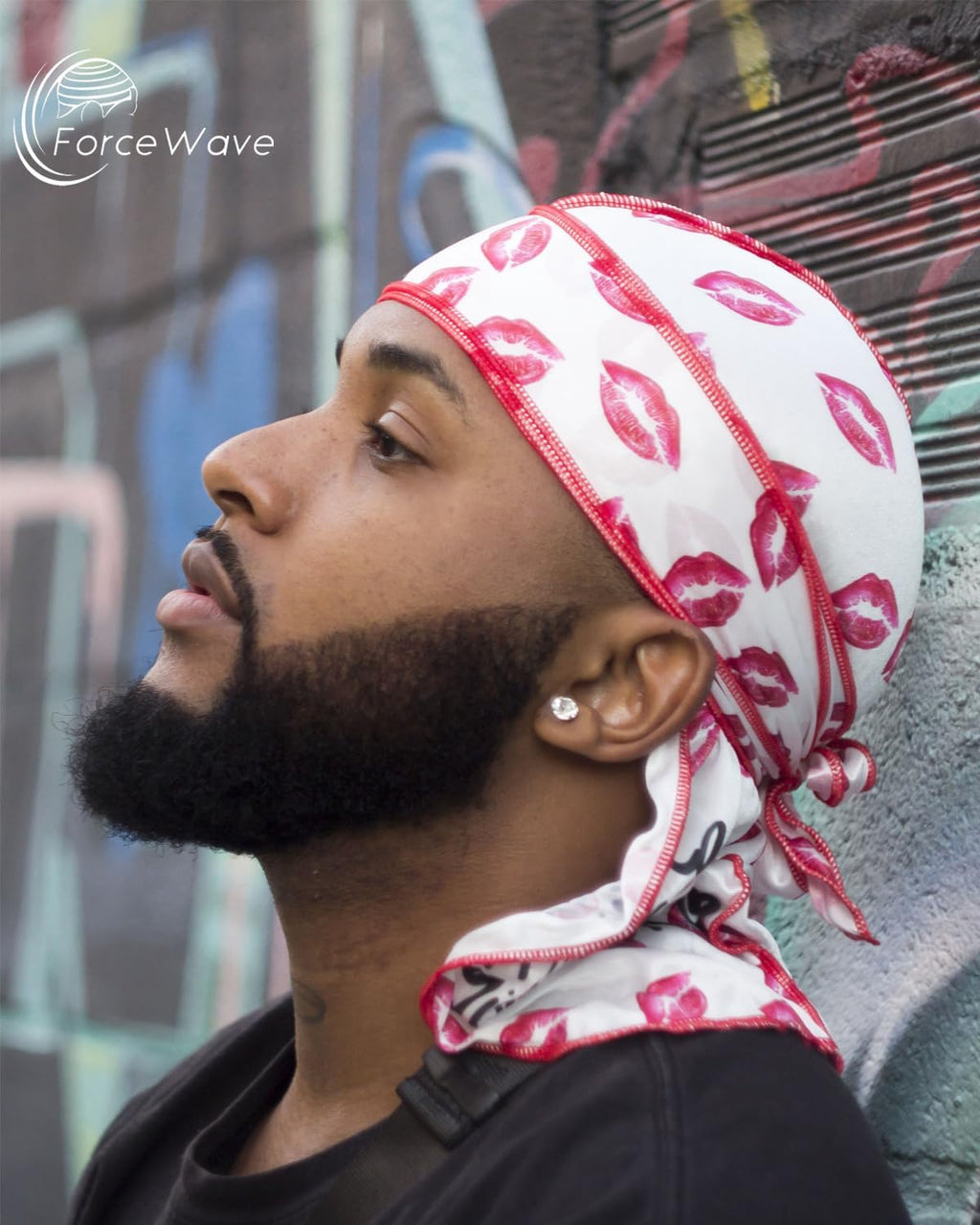 ForceWave Durag for Men Designer for Waves Silky Durag Du rag with Designed Pattern