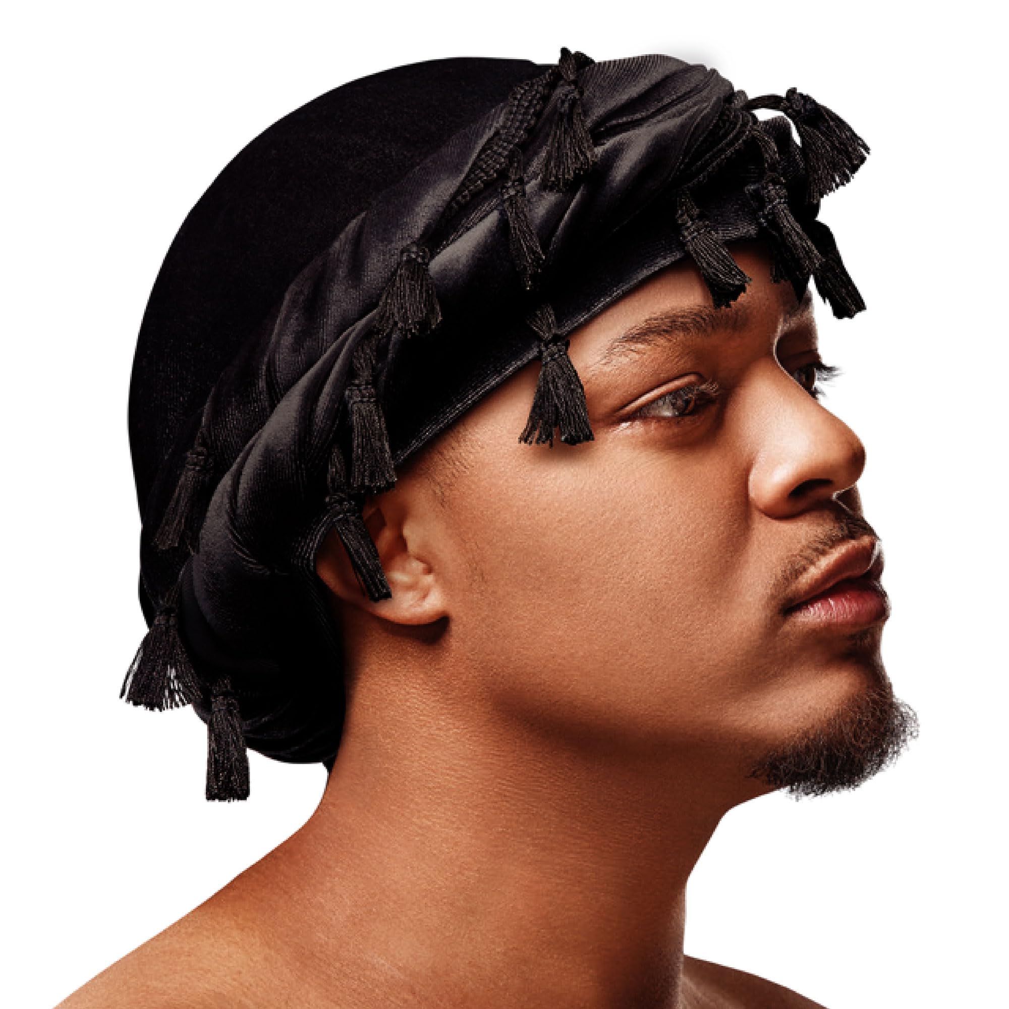 Red by Kiss Bow Wow Premium Satin Mens Turban – Anti Breakage Moisture Retention, Stylish Soft Light Comfort Headwear