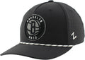ZHATS NBA Unisex-Adult NBA Officially Licensed Rope Hat Snapback Performance Black