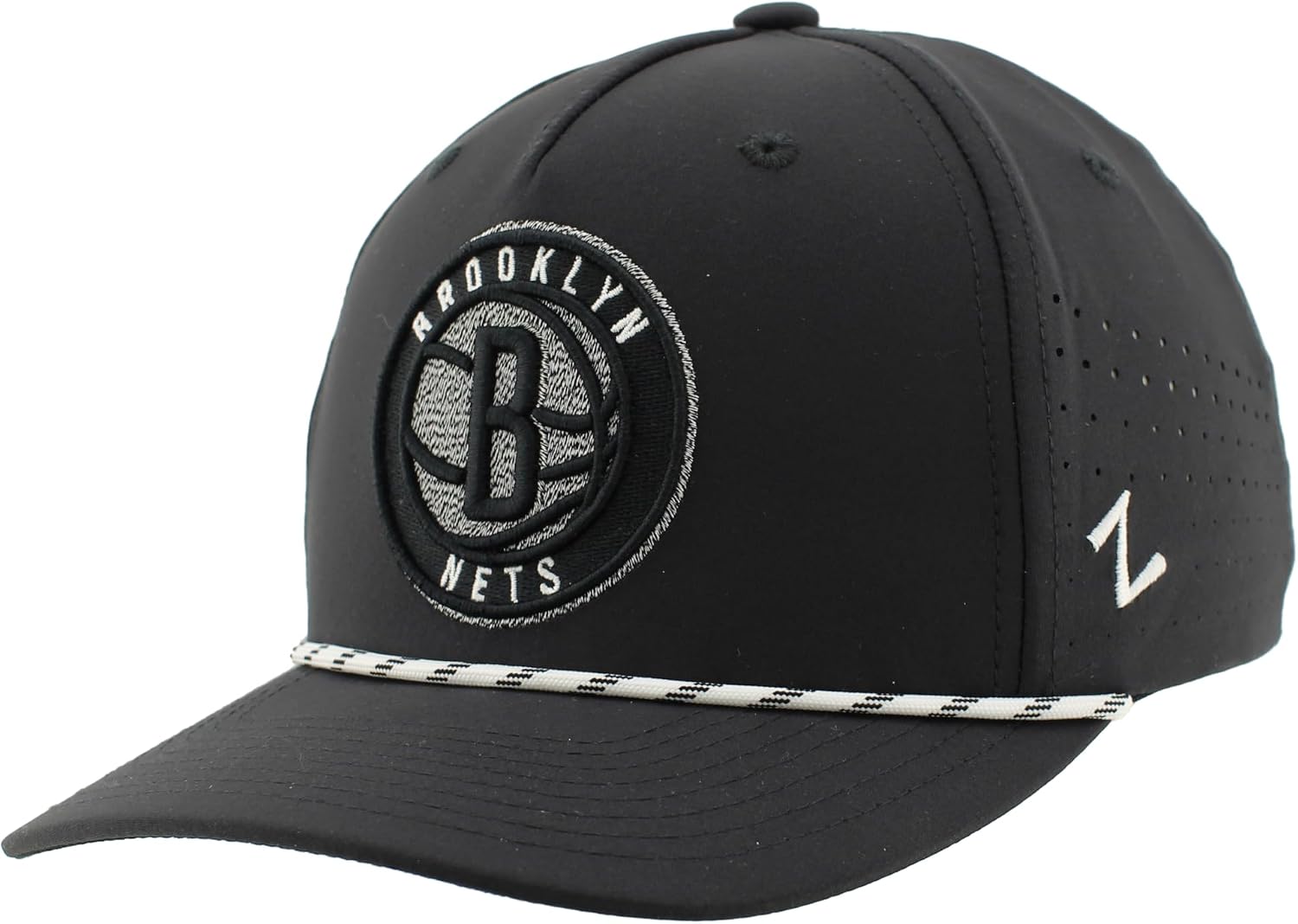 ZHATS NBA Unisex-Adult NBA Officially Licensed Rope Hat Snapback Performance Black