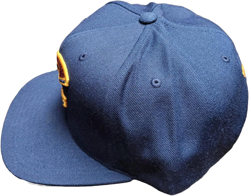 Mitchell & Ness Cleveland Cavaliers History Patches Snapback Adjustable Hat Cap - Navy