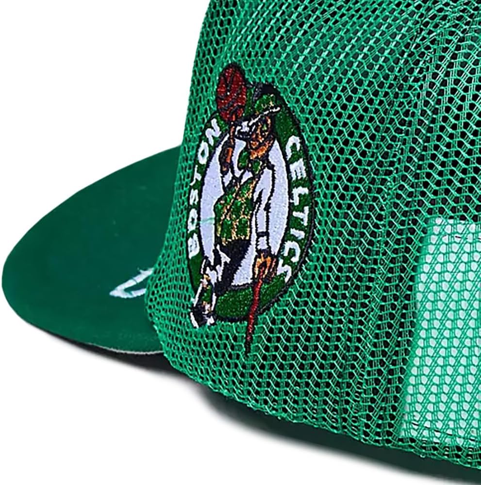 Mitchell & Ness Boston Celtics 2008 NBA Finals Champions Foam Front Trucker Cap, Adjustable Hat Green