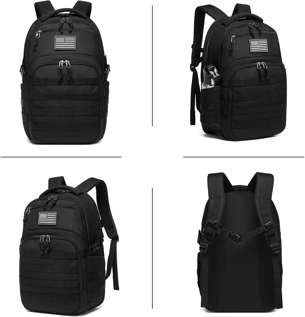 Wotony Military tactical backpack, backpack for men black small tactical assault bag