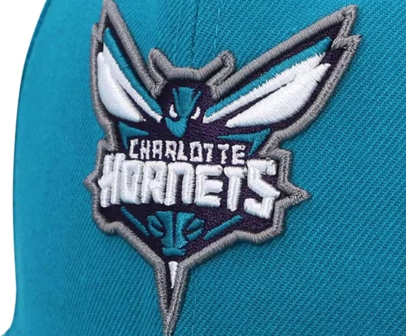 Mitchell & Ness Charlotte Hornets Core Basic Snapback Adjustable Hat Cap - Teal