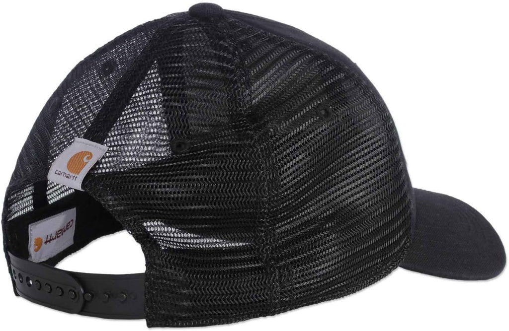 Carhartt Men's Canvas Mesh-Back Logo Graphic Cap