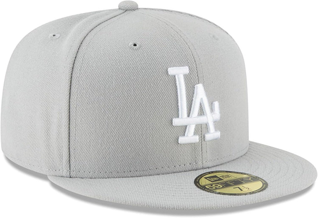 New Era MLB 59FIFTY Los Angeles Dodgers Gray Authentic Collection Fitted On Field Baseball Cap Hat