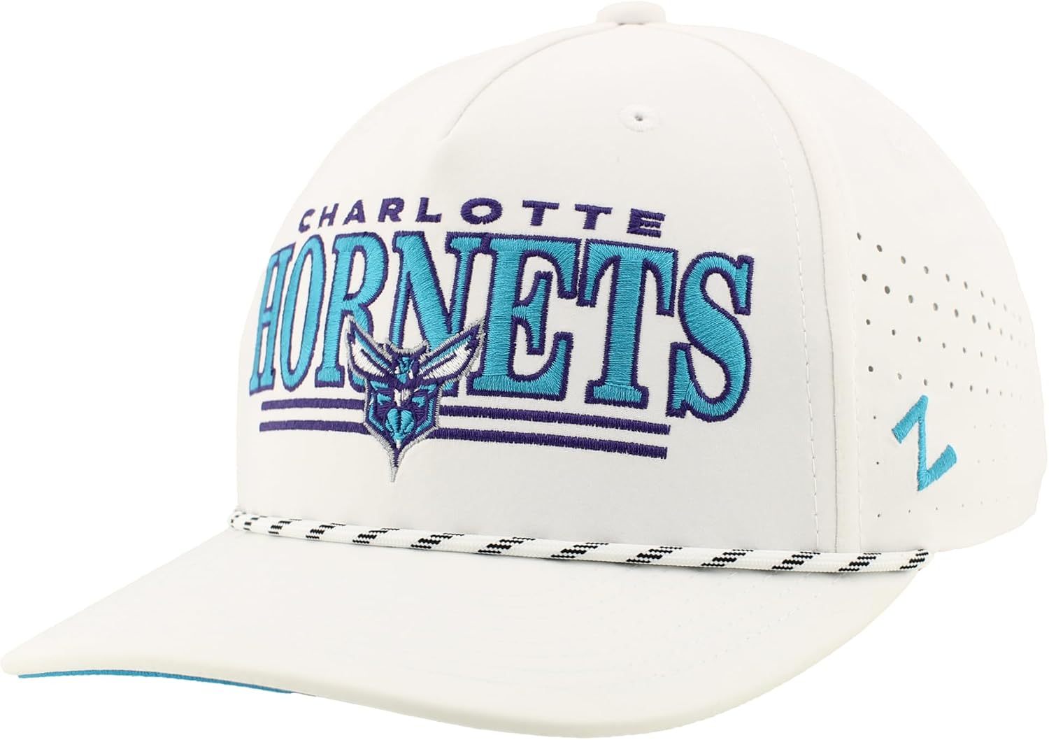ZHATS NBA Unisex-Adult NBA Officially Licensed Rope Hat Snapback Performance Regalia White