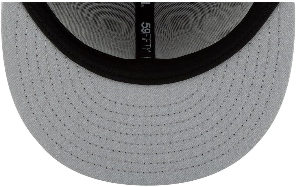 New Era Unisex-Adult MLB 9Fifty Black White Primary Logo Adjustable Snapback Hat Cap One Size Fits All - New York Yankees Black White