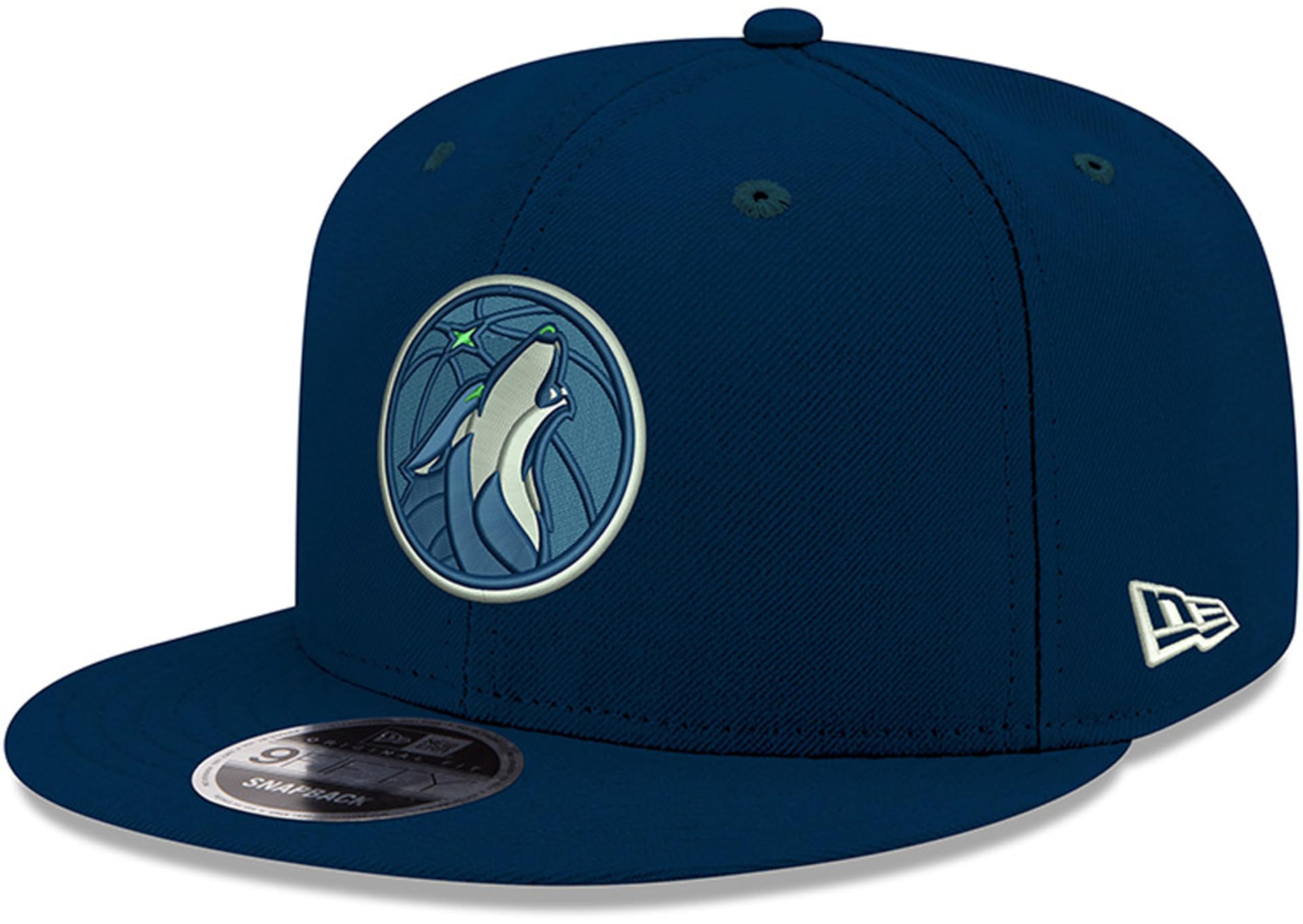 New Era NBA Black 9FIFTY Adjustable Snapback Hat Cap One Size Fits All