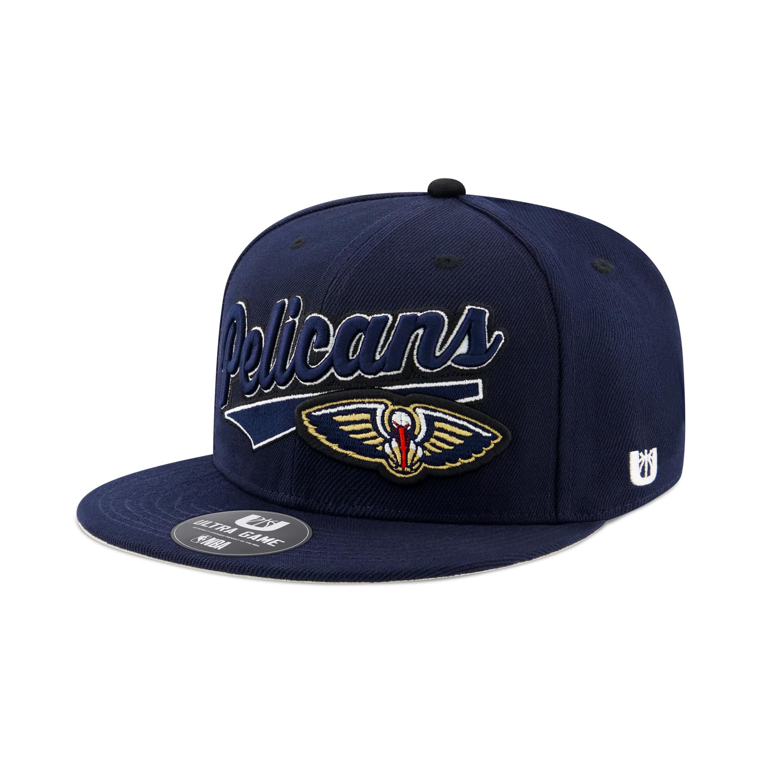 Ultra Game Men’s NBA Official Snap Back 3D Embroidered Team Logo Baseball Cap Hat