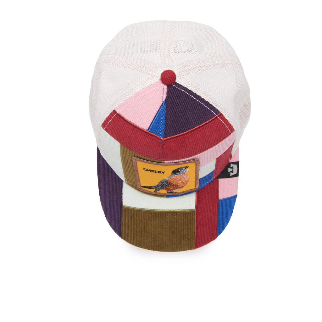 Goorin Bros. The Farm Patchwork Collection Unisex Trucker Hat, Red (Right Side of The Bed), One Size