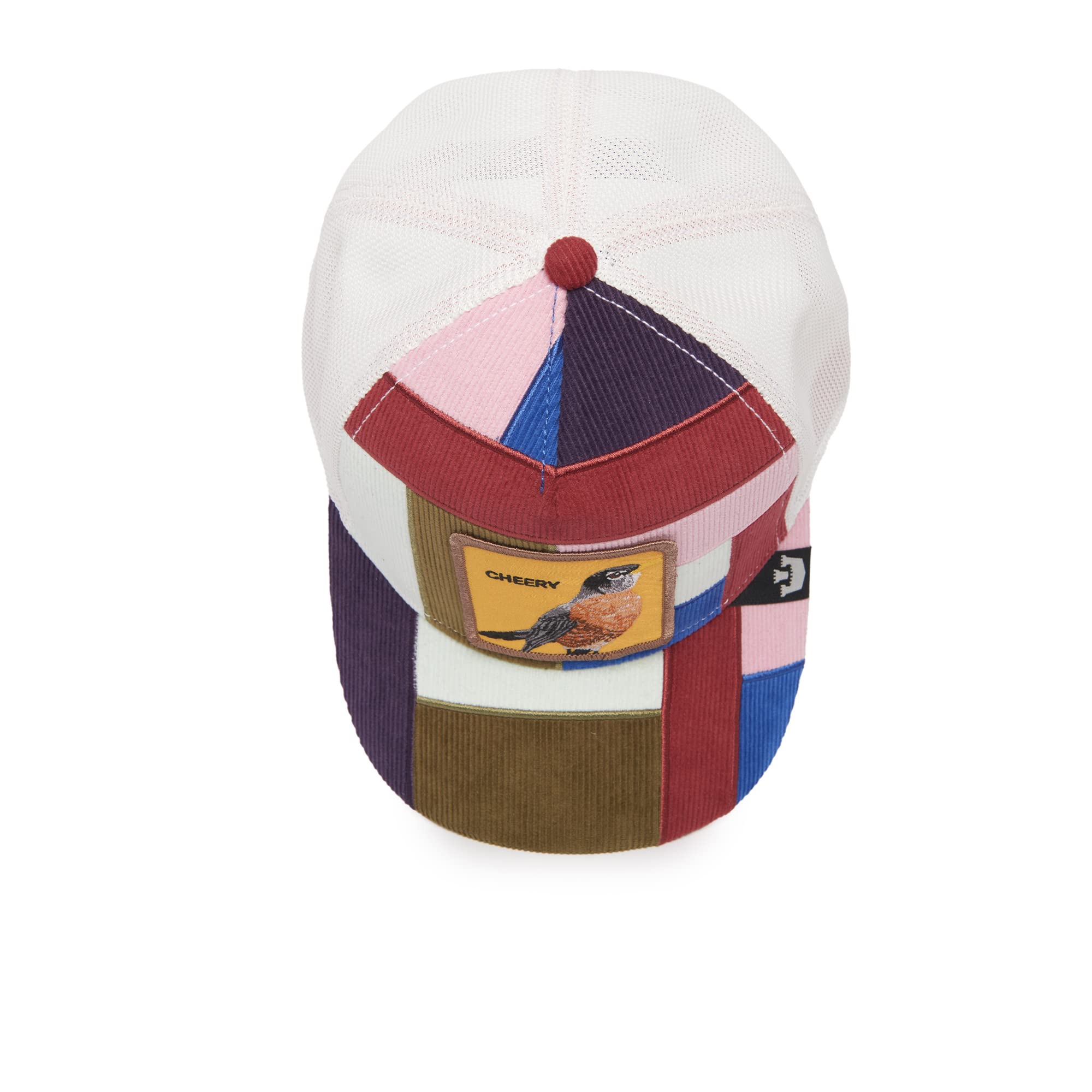 Goorin Bros. The Farm Patchwork Collection Unisex Trucker Hat, Red (Right Side of The Bed), One Size