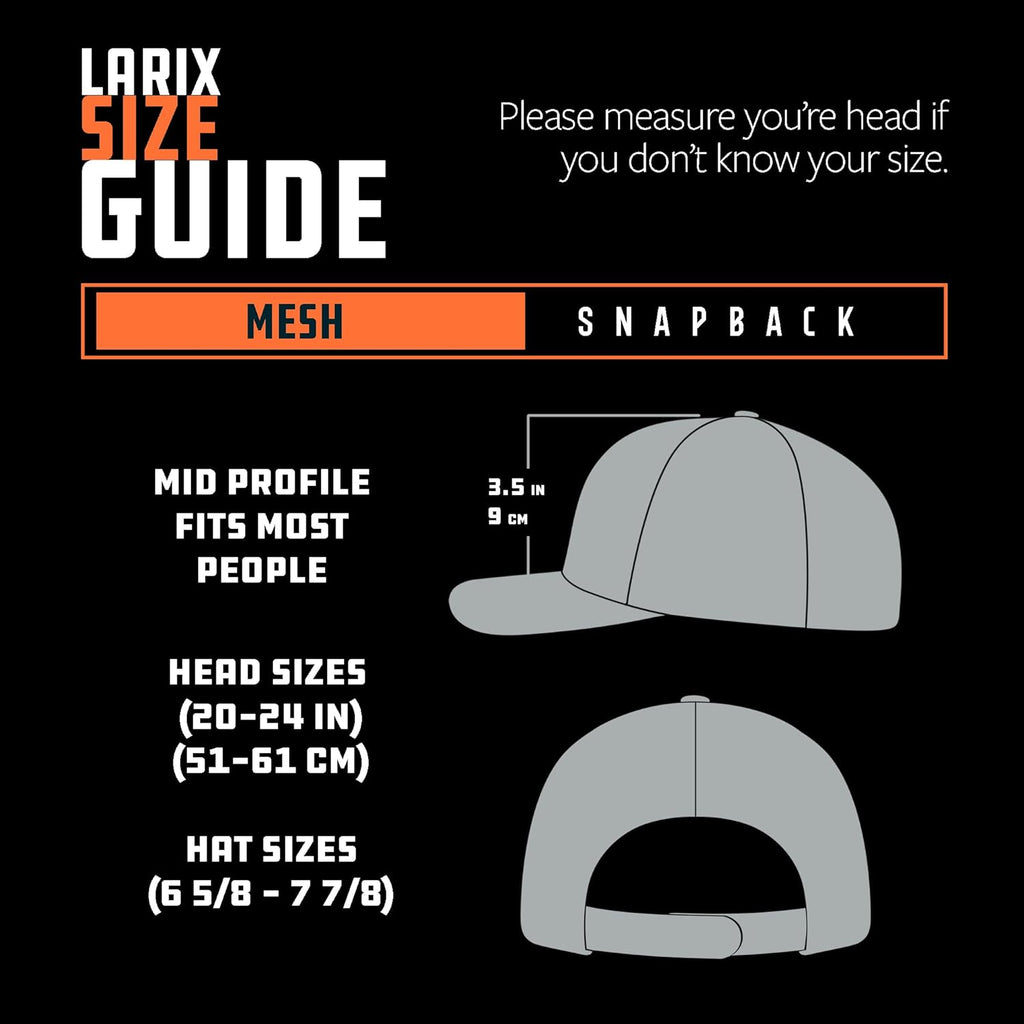 LARIX Trucker Hats - Mens Hats, Mesh Back, Snapback, Value Bundle with Hat Sweat Liner Box