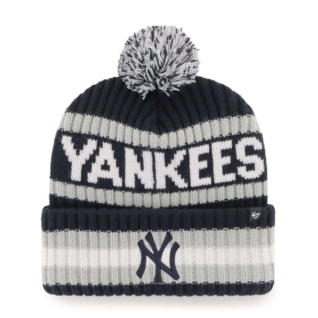 47 NHL Unisex-Adult Team Color Officially Licensed Primary Logo Bering Sport Knit Cuffed Pom Beanie Cold Weather Hat