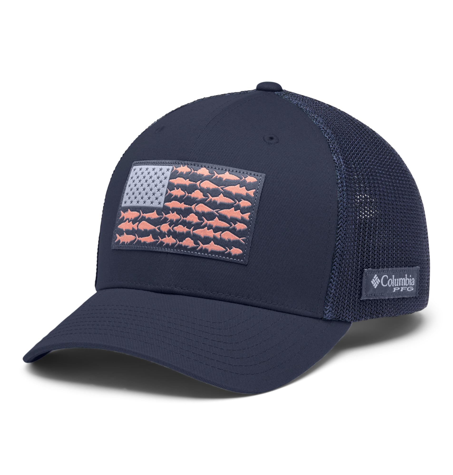 Columbia Unisex PFG Fish Flag Mesh Ball Cap