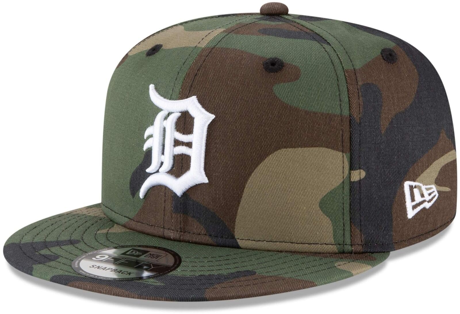 New Era Unisex-Adult MLB 9Fifty Camo Primary Logo Adjustable Snapback Hat Cap