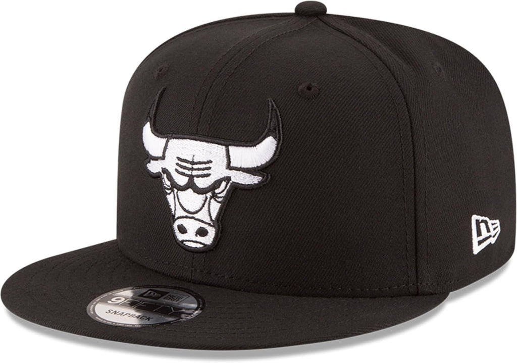 New Era NBA 9FIFTY Black White Adjustable Snapback Hat Cap One Size Fits All