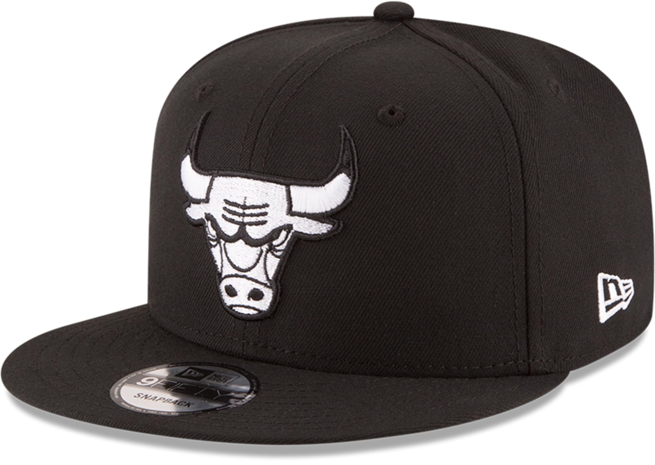 New Era NBA 9FIFTY Black White Adjustable Snapback Hat Cap One Size Fits All