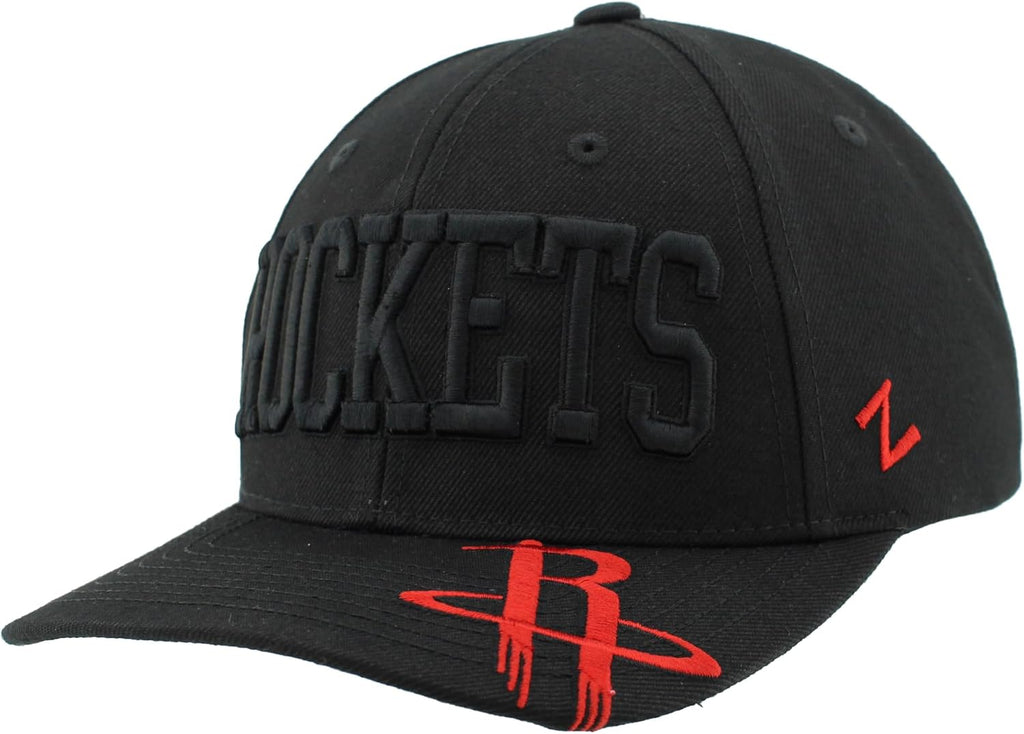 ZHATS NBA Unisex-Adult NBA Officially Licensed Adjustable Snapback Hat Contender Black