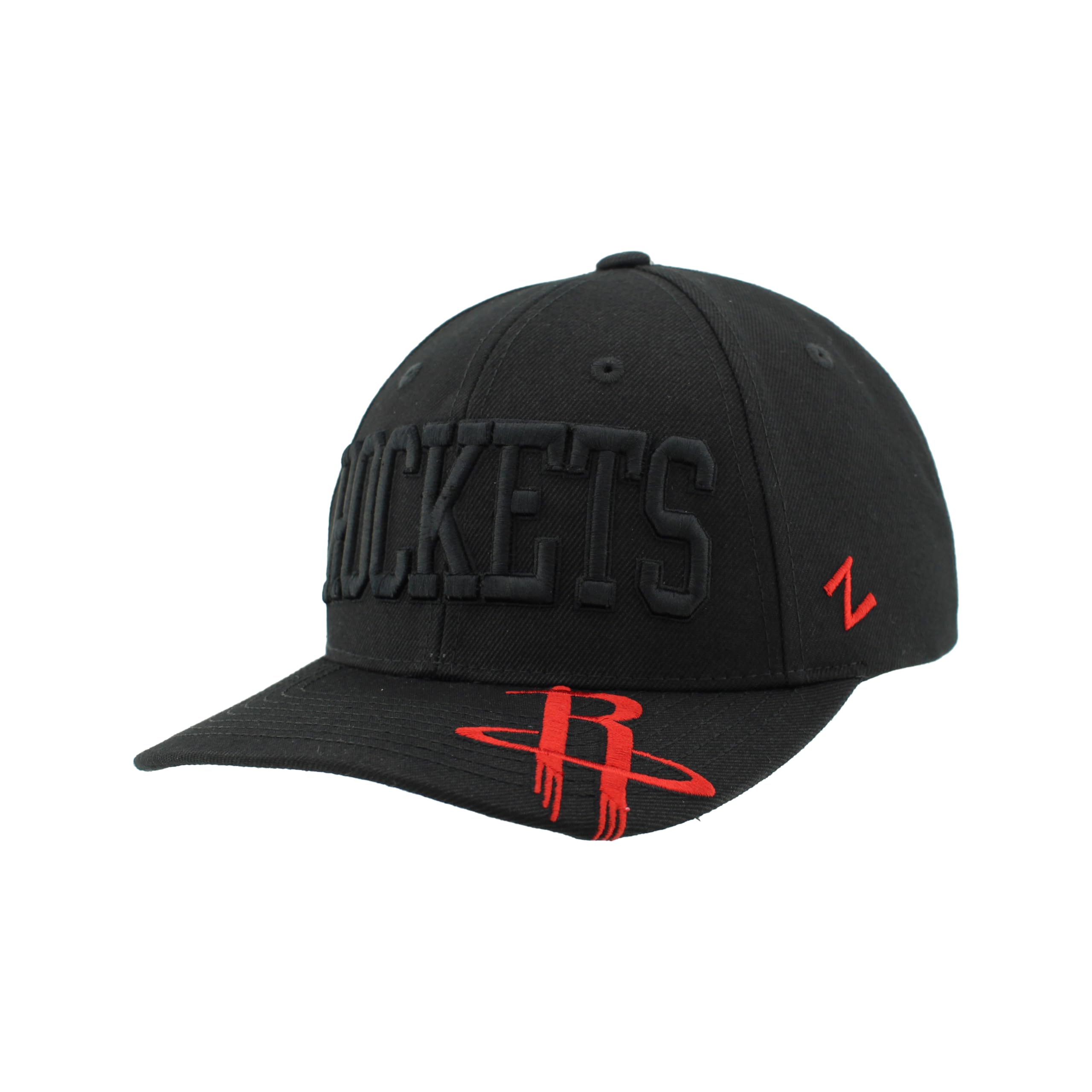 ZHATS NBA Unisex-Adult NBA Officially Licensed Adjustable Snapback Hat Contender Black
