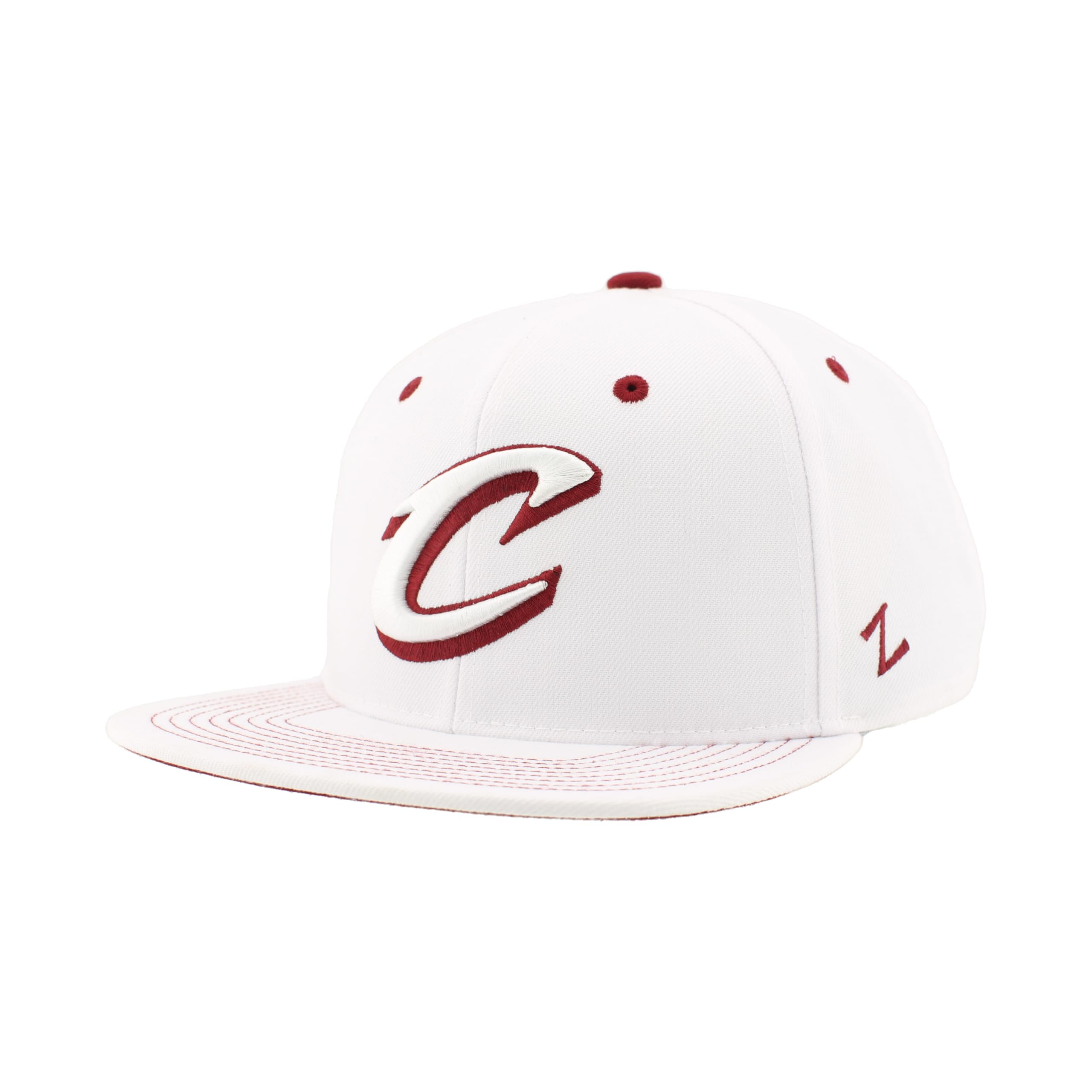 ZHATS NBA Unisex-Adult NBA Officially Licensed Adjustable Snapback Hat Flat Bill Z11 Pop White