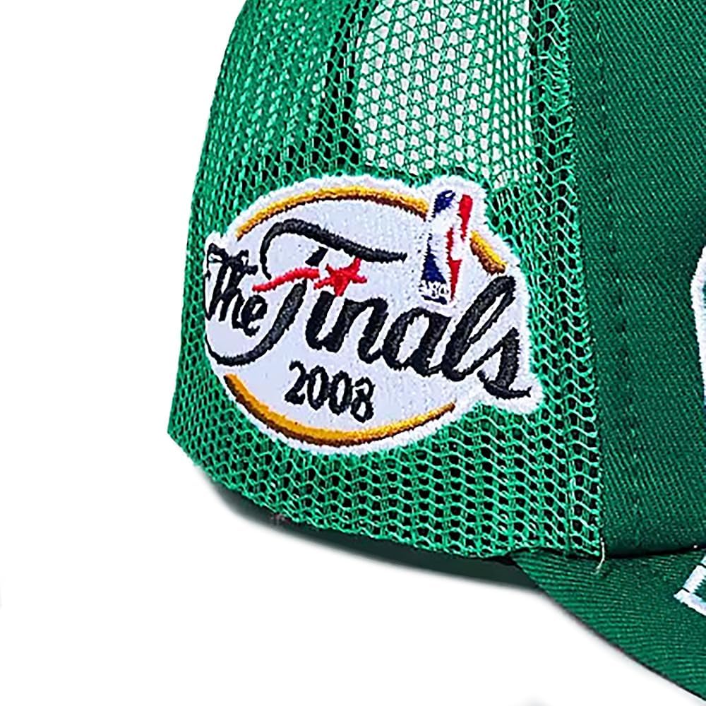 Mitchell & Ness Boston Celtics 2008 NBA Finals Champions Foam Front Trucker Cap, Adjustable Hat Green