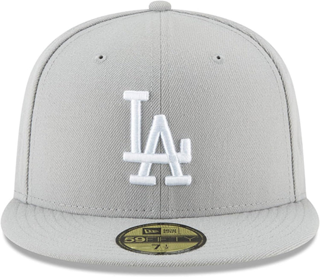 New Era MLB 59FIFTY Los Angeles Dodgers Gray Authentic Collection Fitted On Field Baseball Cap Hat