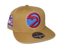 Mitchell & Ness Atlanta Hawks Sand and Sky Dynasty Fitted Hat Cap - Brown