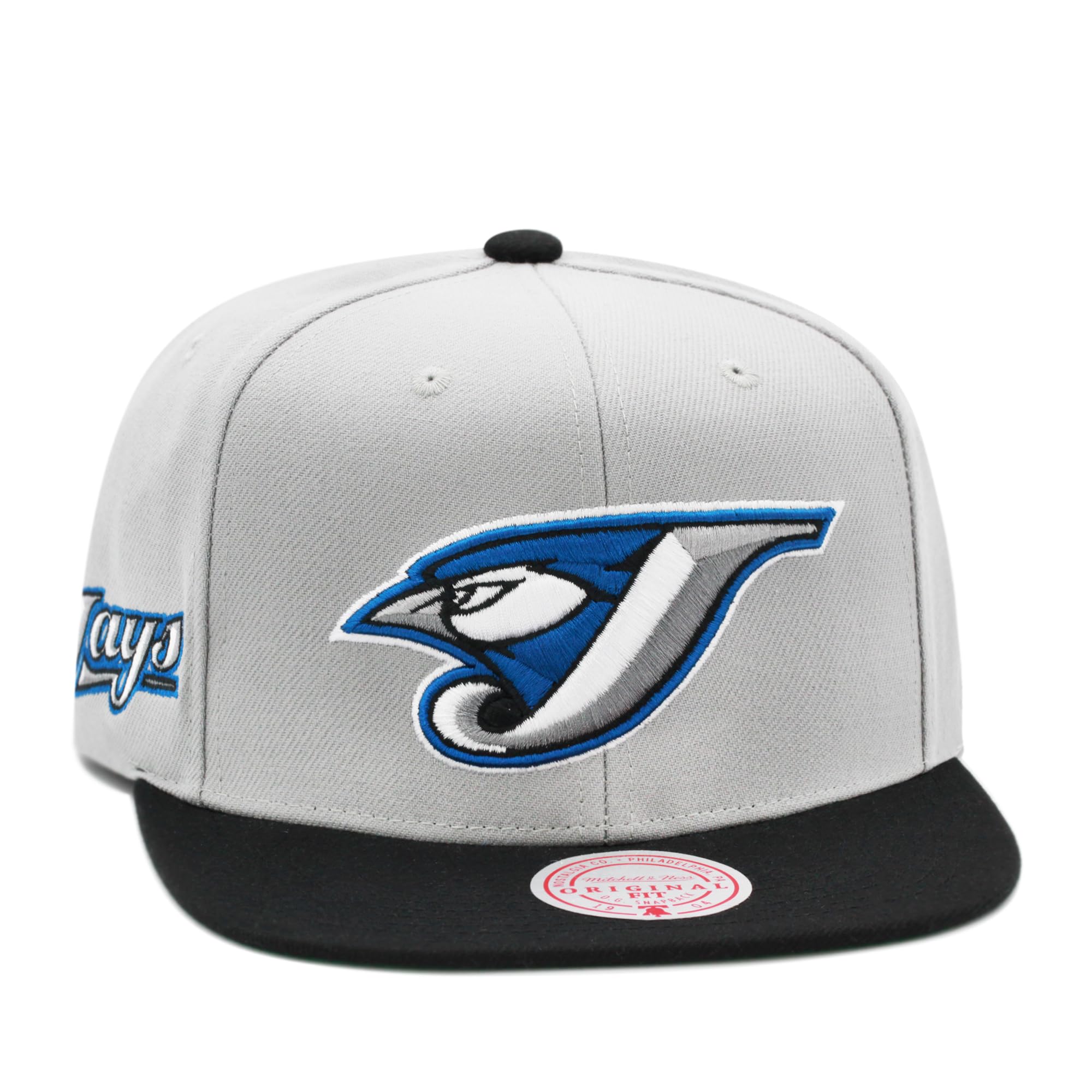 Mitchell & Ness Toronto Blue Jays Cooperstown MLB Away Snapback Hat Cap - Grey/Black