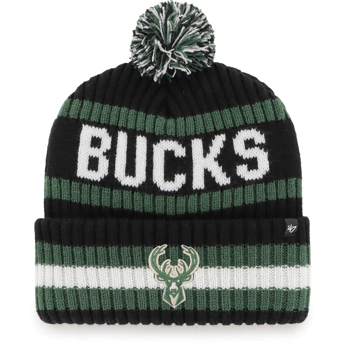 47 NHL Unisex-Adult Team Color Officially Licensed Primary Logo Bering Sport Knit Cuffed Pom Beanie Cold Weather Hat