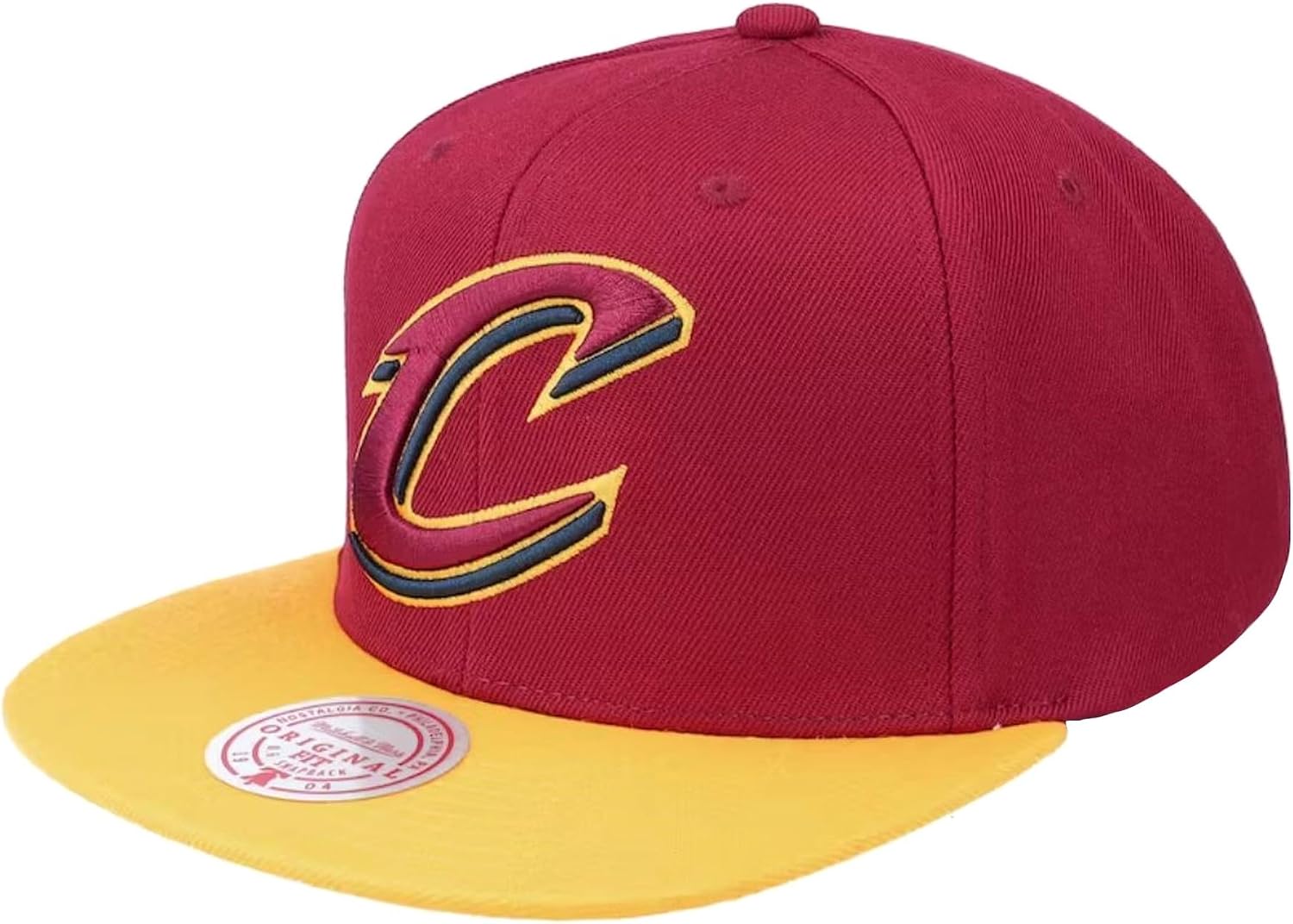 Mitchell & Ness Cleveland Cavaliers Core Basic Snapback Adjustable Hat Cap - Team Colors
