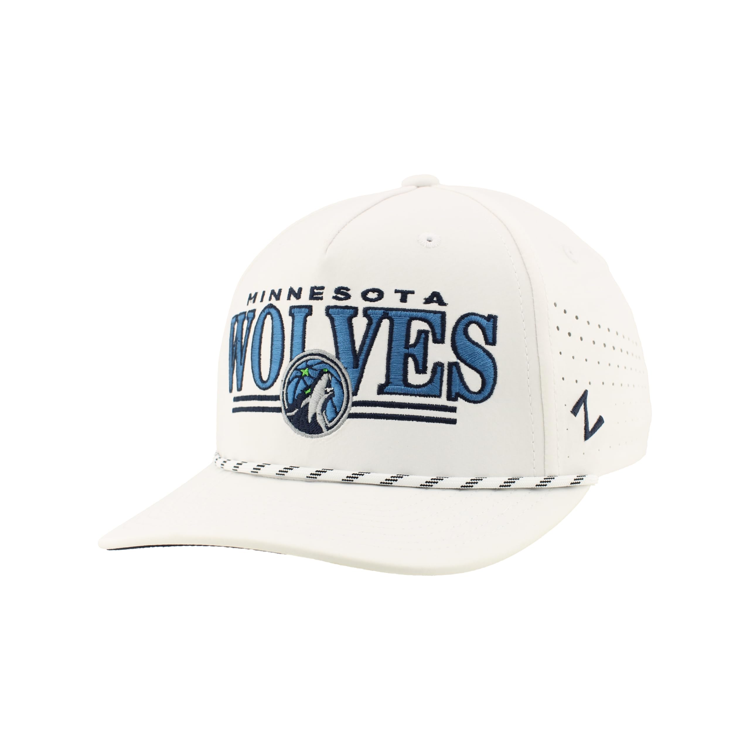 ZHATS NBA Unisex-Adult NBA Officially Licensed Rope Hat Snapback Performance Regalia White