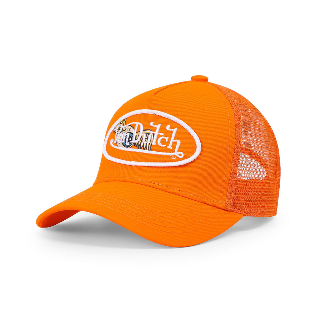 Von Dutch Kids Trucker Hat Jax Collection | Adjustable Mesh Snapback with Logo & Front Designs | One Size Fits Most Kids