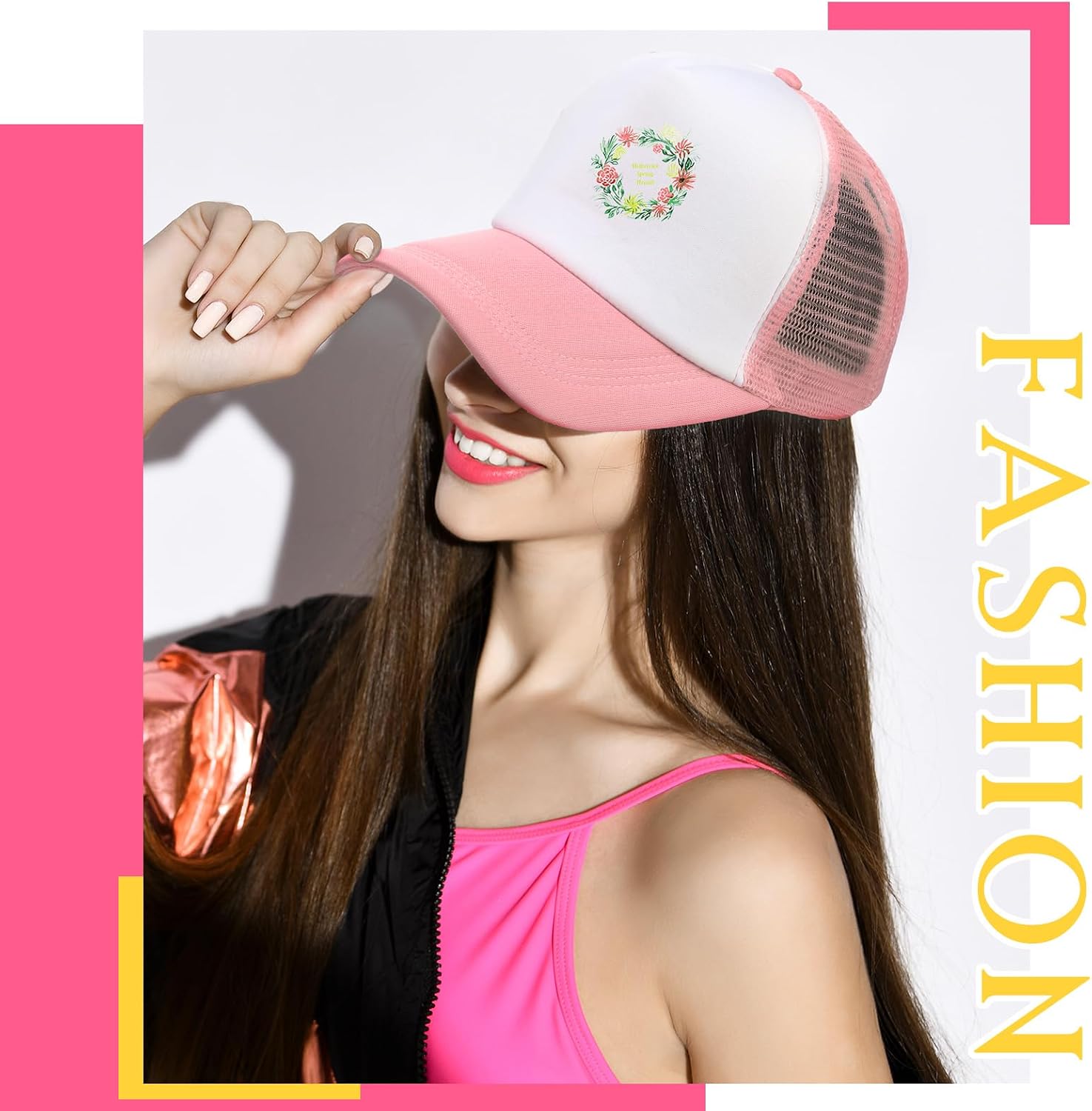 Hercicy 40 Pack Sublimation Blank Trucker Hat Bulk Wholesale Mesh Baseball Cap for Women Men DIY Hat Bar Party