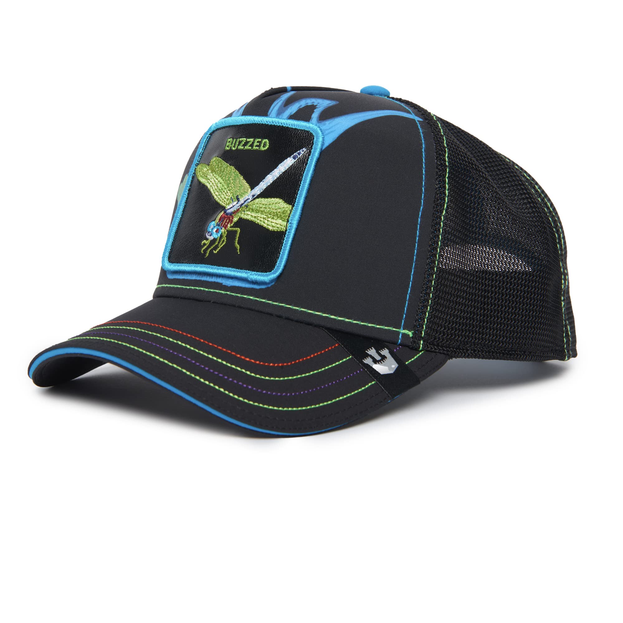 Goorin Bros. The Farm Drip Collection Unisex Adjustable Trucker Hat, Black (BBUZZZEDD), One Size