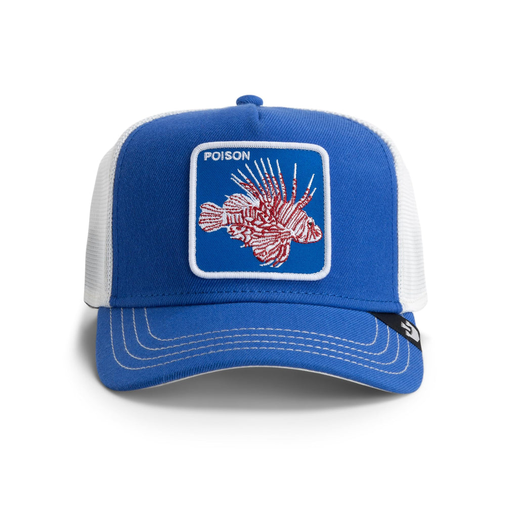 Goorin Lionfish Heat Trucker Hat for Men and Women, Royal Blue, One Size, Unisex