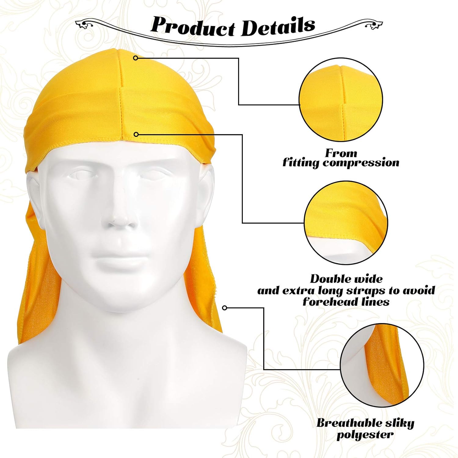 16 Pieces Velvet Durags for Men Long Tail Durags Caps Wide Strap Headwraps Soft Turban Beanies Pirate Hat Velvet Doo Rag for 360 Waves Men Women, 16 Colors