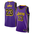 Lebron James Los Angeles Lakers NBA Kids Youth 8-20 Purple Statement Edition Swingman Jersey