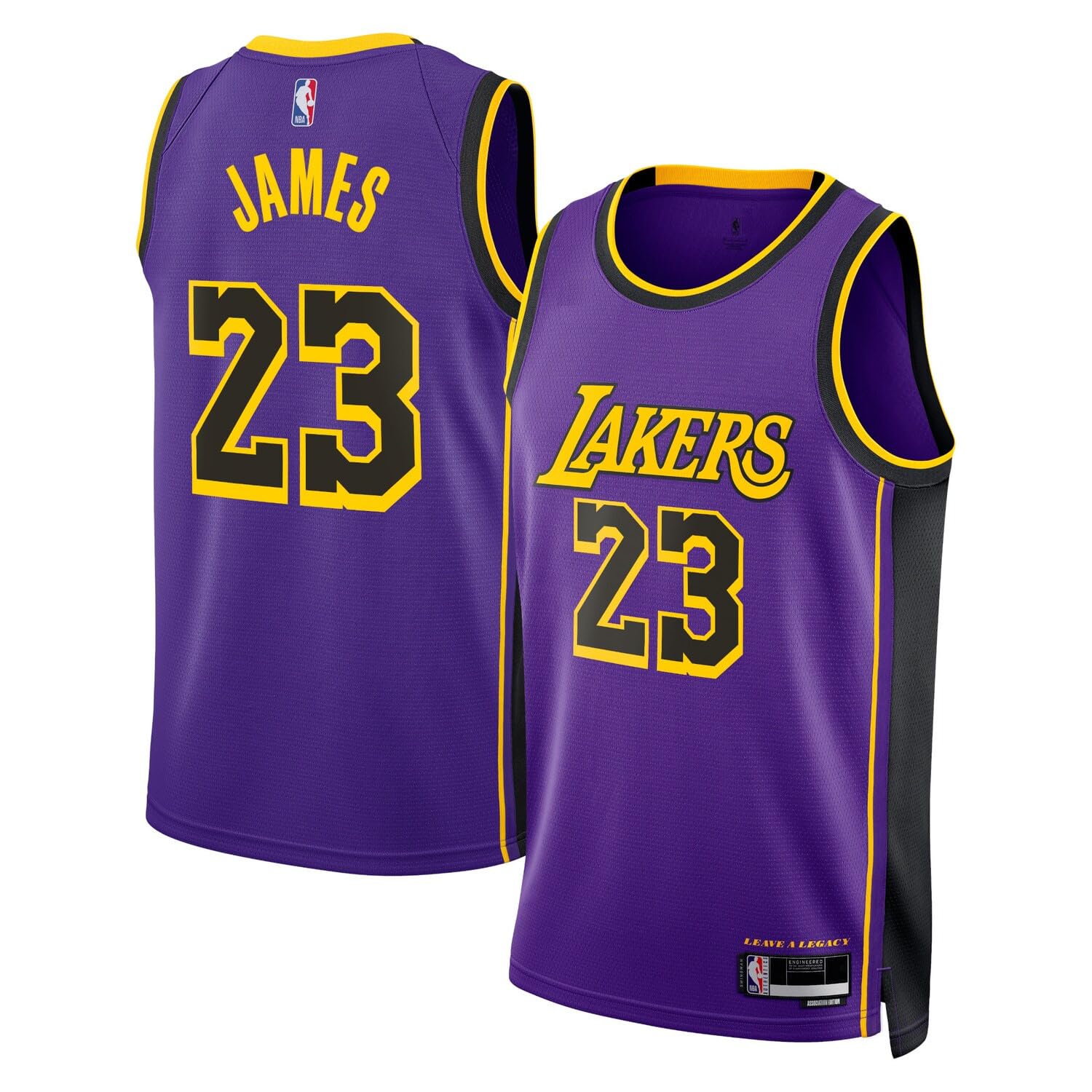Lebron James Los Angeles Lakers NBA Kids Youth 8-20 Purple Statement Edition Swingman Jersey