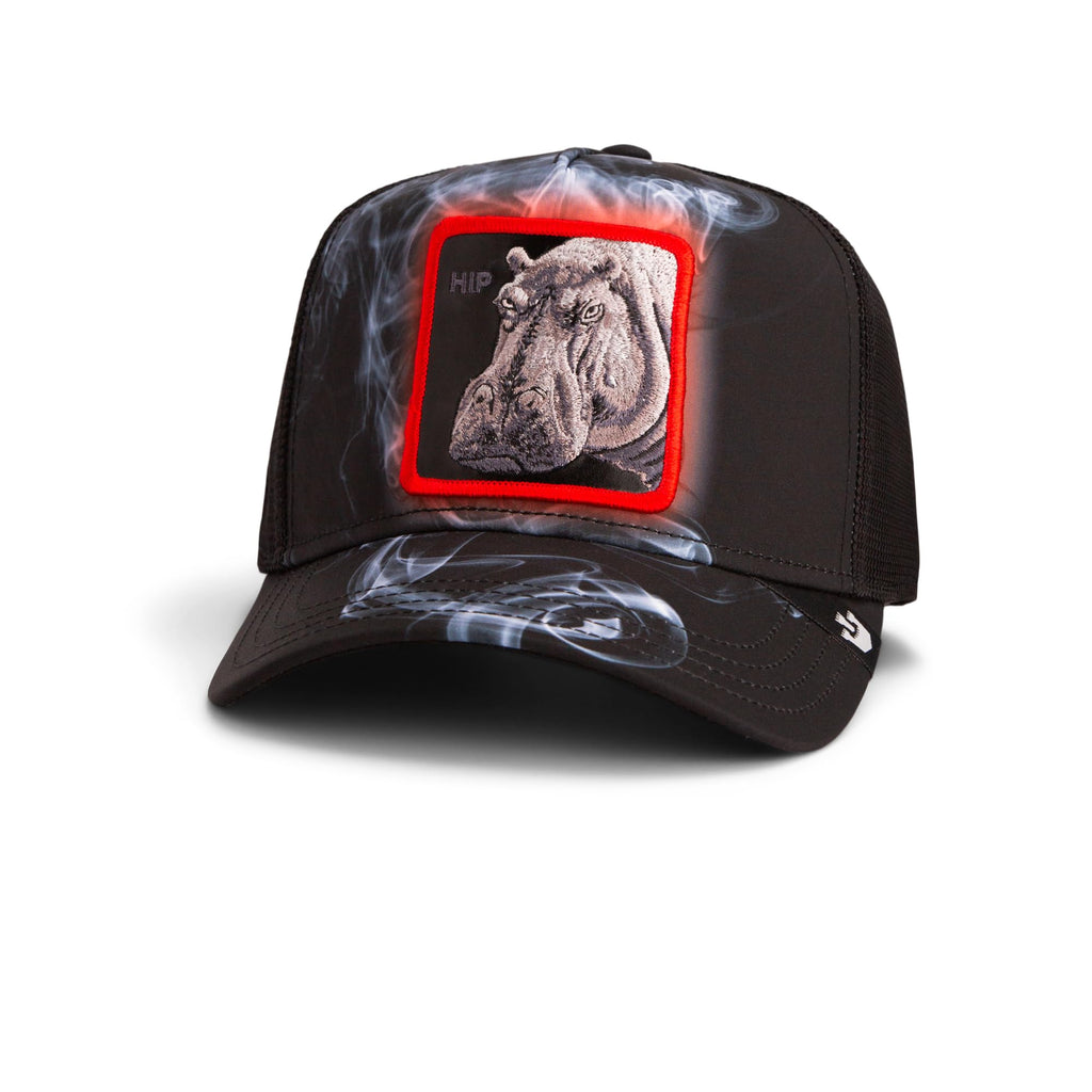 Goorin Bros. Neon Noir Collection Trucker Hat for Men and Women, Black (Deep Cover), One Size