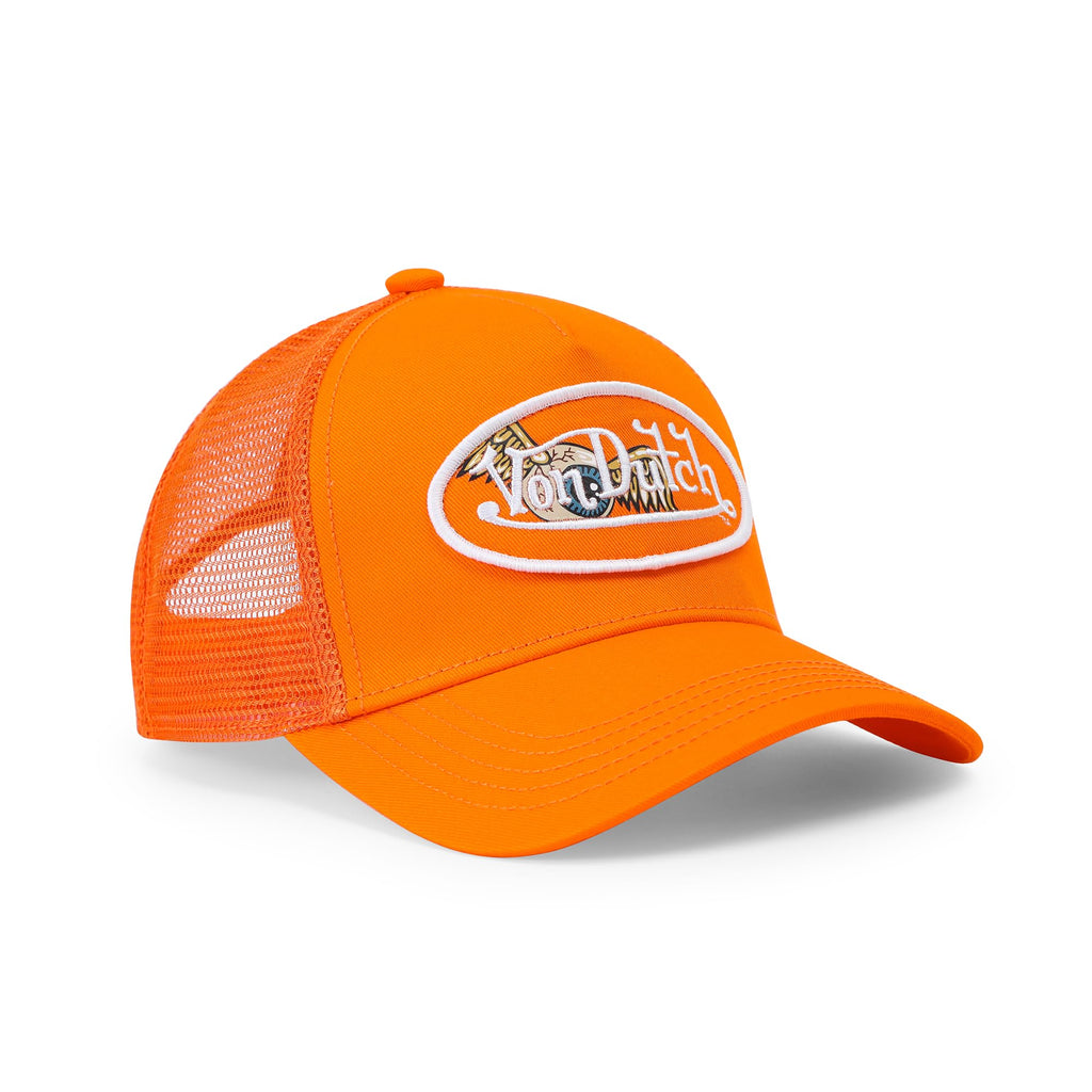 Von Dutch Kids Trucker Hat Jax Collection | Adjustable Mesh Snapback with Logo & Front Designs | One Size Fits Most Kids