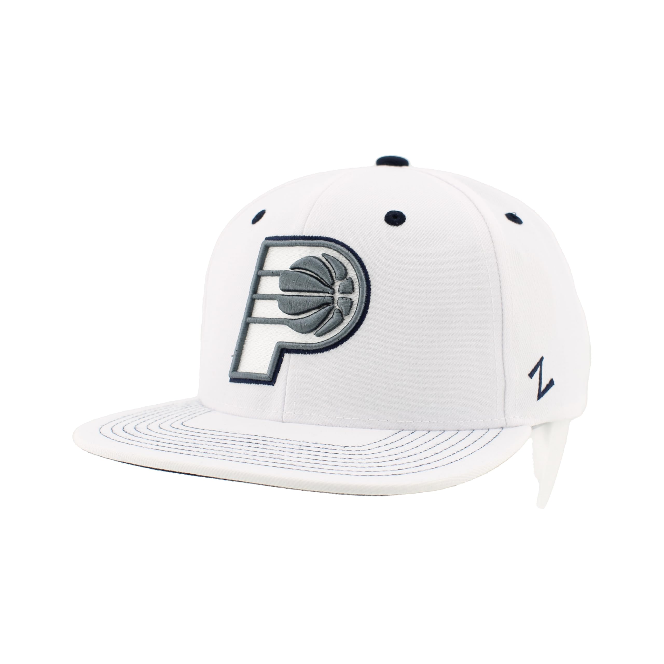 ZHATS NBA Unisex-Adult NBA Officially Licensed Adjustable Snapback Hat Flat Bill Z11 Pop White